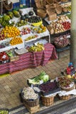 Fresh exotic fruits in Mercado Dos Lavradores. Funchal, Madeira, Portugal stock image Fresh exotic fruits in Mercado Dos Lavradores. Funchal, Madeira, Portugal stock image
