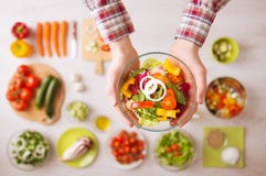Fresh garden salad bowl royalty free stock photos Fresh garden salad bowl royalty free stock photos