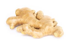 Fresh ginger root with sliced on white background for herb and medical product concept stock image Fresh ginger root with sliced on white background for herb and medical product concept stock image