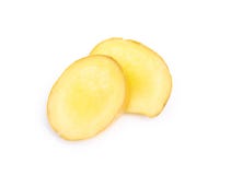 Fresh ginger root with sliced on white background for herb and medical product concept royalty free stock image Fresh ginger root with sliced on white background for herb and medical product concept royalty free stock image