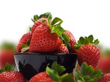 Fresh Healthy Strawberries On White Royalty Free Stock Photo Fresh Healthy Strawberries On White Royalty Free Stock Photo