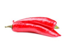 Fresh, hot pepper on a white background close-up. isolated royalty free stock images Fresh, hot pepper on a white background close-up. isolated royalty free stock images
