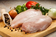 Free Fresh Raw Chicken Breasts Stock Image - 36653261