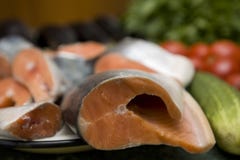 Fresh Red Salmon Fish Stock Photography Fresh Red Salmon Fish Stock Photography