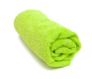 Fresh Rolled Green Towel Royalty Free Stock Images Fresh Rolled Green Towel Royalty Free Stock Images