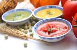 Fresh Soups Stock Image