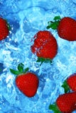 Fresh Strawberries In Water Royalty Free Stock Photos Fresh Strawberries In Water Royalty Free Stock Photos