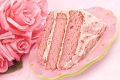 Fresh Strawberry Cake Royalty Free Stock Images