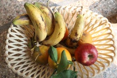 Fresh tasty Mixed Fruits In Basket stock image Fresh tasty Mixed Fruits In Basket stock image