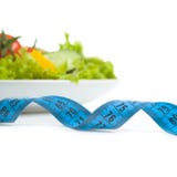 Fresh Vegetables And Measuring Tape Stock Photos Fresh Vegetables And Measuring Tape Stock Photos