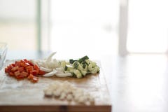 Fresh veggies ready for the salad royalty free stock photos Fresh veggies ready for the salad royalty free stock photos
