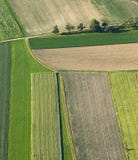 Freshly Plowed And Sowed Farming Land From Above Stock Photo Freshly Plowed And Sowed Farming Land From Above Stock Photo