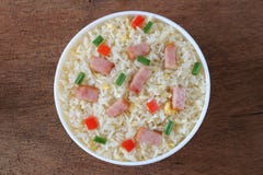 Fried Rice avec le lard Images stock Fried Rice avec le lard Images stock