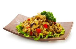Fried Rice With Chicken Breast Stock Photos Fried Rice With Chicken Breast Stock Photos