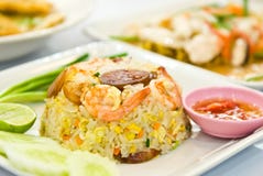 Fried Rice With Shrimp Royalty Free Stock Images Fried Rice With Shrimp Royalty Free Stock Images
