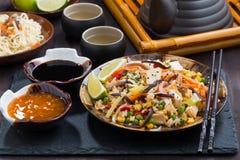 Fried Rice With Tofu And Vegetables Stock Images