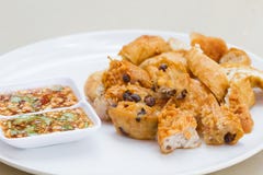Fried Taro and Black Beans and bean curd royalty free stock images Fried Taro and Black Beans and bean curd royalty free stock images