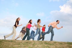 Friend marathon royalty free stock image Friend marathon royalty free stock image