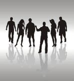 Friends, People Silhouette, Vector Stock Photos