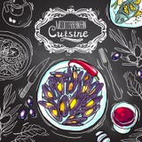 Frische und saftige Schinken- und Melonesonne formte Hintergrund stock abbildung Frische und saftige Schinken- und Melonesonne formte Hintergrund stock abbildung
