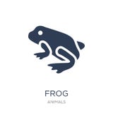 Frog icon. Trendy flat vector Frog icon on white background from stock illustration Frog icon. Trendy flat vector Frog icon on white background from stock illustration