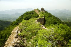 From The Top Of The Great Wall Royalty Free Stock Images