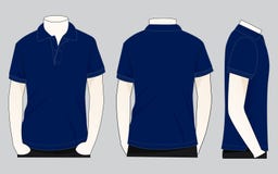 Polo Shirt - Front And Back View Isolated Illustration 9666946 - Megapixl