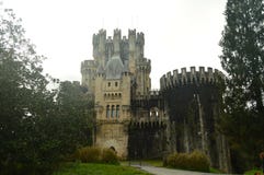 Front Facade Of Butron Castle, Castle Built In The Middle Ages. Architecture History Travel. Royalty Free Stock Images Front Facade Of Butron Castle, Castle Built In The Middle Ages. Architecture History Travel. Royalty Free Stock Images