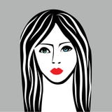 Fronte della ragazza di bellezza Fotografia Stock Libera da Diritti