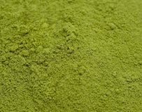 Frontera de la opinión superior pulverizada del té verde, superficie del fondo del gre foto de archivo libre de regalías Frontera de la opinión superior pulverizada del té verde, superficie del fondo del gre foto de archivo libre de regalías