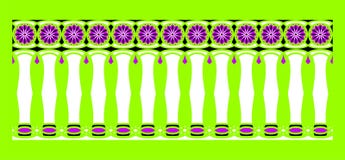 Frontera elegante, espectacular y decorativa de la inspiración hindú y árabe de diversos colores, blanco, negro y púrpura libre illustration Frontera elegante, espectacular y decorativa de la inspiración hindú y árabe de diversos colores, blanco, negro y púrpura libre illustration