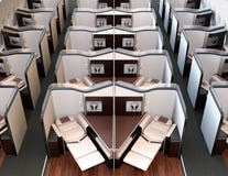 Frontowy widok luksusowi klasa business apartamenty wewnętrzni ilustracji Frontowy widok luksusowi klasa business apartamenty wewnętrzni ilustracji