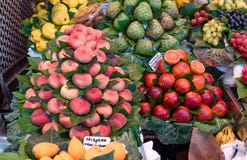 Fruit market, fresh fruits, market stall, food background Stock Image Fruit market, fresh fruits, market stall, food background Stock Image