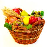 Fruits Basket Stock Photography