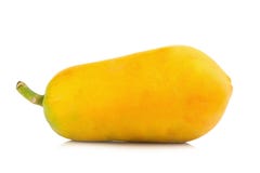 Fruta de la papaya Naranja del color Asiático Aislado en el fondo blanco foto de archivo libre de regalías Fruta de la papaya Naranja del color Asiático Aislado en el fondo blanco foto de archivo libre de regalías
