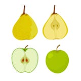 Frutas de la web Apple, pera Jard?n Vector libre illustration Frutas de la web Apple, pera Jard?n Vector libre illustration