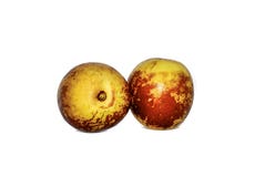 Frutos do jujuba isolados no branco imagem de stock Frutos do jujuba isolados no branco imagem de stock