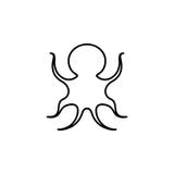 Frutti di mare, icona del polipo Insieme dettagliato delle illustrazioni dei frutti di mare Elemento dell'illustrazione asiatica illustrazione vettoriale Frutti di mare, icona del polipo Insieme dettagliato delle illustrazioni dei frutti di mare Elemento dell'illustrazione asiatica illustrazione vettoriale