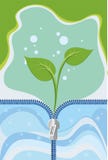 Frühling ersetzt Winter und alles kommt zum Leben lizenzfreie abbildung Frühling ersetzt Winter und alles kommt zum Leben lizenzfreie abbildung