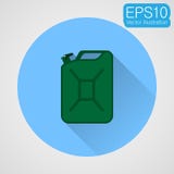 Fuel canister flat icon stock illustration Fuel canister flat icon stock illustration