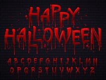 Fuente de Halloween El alfabeto del horror pone letras a sangre escrita, a la fuente de corrimiento asustadiza o al ejemplo aisla ilustración del vector Fuente de Halloween El alfabeto del horror pone letras a sangre escrita, a la fuente de corrimiento asustadiza o al ejemplo aisla ilustración del vector