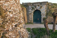 Fuerte antiguo Rammekens, Países Bajos del mar de la entrada imagenes de archivo Fuerte antiguo Rammekens, Países Bajos del mar de la entrada imagenes de archivo