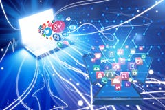 Fuga non protetta di informazioni private sopra le reti sociali royalty illustrazione gratis Fuga non protetta di informazioni private sopra le reti sociali royalty illustrazione gratis