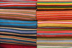 Full frame shot of multicolored fabric bolts Royalty Free Stock Photos Full frame shot of multicolored fabric bolts Royalty Free Stock Photos
