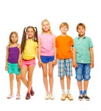 Full Length Photo Of Five Children Royalty Free Stock Photography Full Length Photo Of Five Children Royalty Free Stock Photography