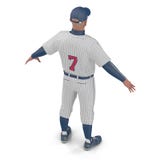 Full length portrait of a male baseball player on white. 3D illustration royalty free illustration Full length portrait of a male baseball player on white. 3D illustration royalty free illustration