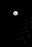 Full moon at side of Buenos Aires planetarium. Night sky. royalty free stock photography Full moon at side of Buenos Aires planetarium. Night sky. royalty free stock photography