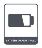 full symbol för batteri nästan i moderiktig designstil full symbol för batteri som nästan isoleras på vit bakgrund full vektor fö stock illustrationer full symbol för batteri nästan i moderiktig designstil full symbol för batteri som nästan isoleras på vit bakgrund full vektor fö stock illustrationer
