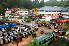 Fullsatt föreningspunkt i bergbyn Munnar som lokaliseras i Kerala royaltyfri fotografi Fullsatt föreningspunkt i bergbyn Munnar som lokaliseras i Kerala royaltyfri fotografi