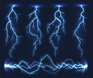 Fulmini realistici Temporale istantaneo della tempesta della luce di tuono di elettricità in nuvola Costo energetico di potere de royalty illustrazione gratis Fulmini realistici Temporale istantaneo della tempesta della luce di tuono di elettricità in nuvola Costo energetico di potere de royalty illustrazione gratis
